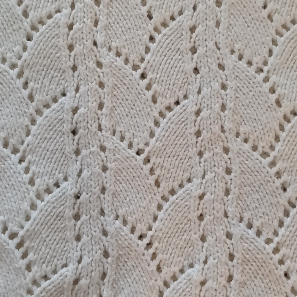 VINTAGE KNIT Beautiful cream elbow sleeve sweater knit top size petite small EUC - Picture 2 of 7